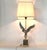 Pair of stately nikkel plated eagle sulpture table lamps. Beautiful - eye catching table lamps with finely detailed eagles...