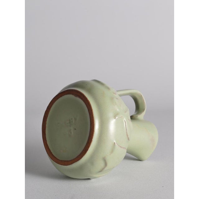 Celadon Green Relief Vase by Anna-Lisa Thomson for Upsala Ekeby, 1940s For Sale - Image 10 of 12