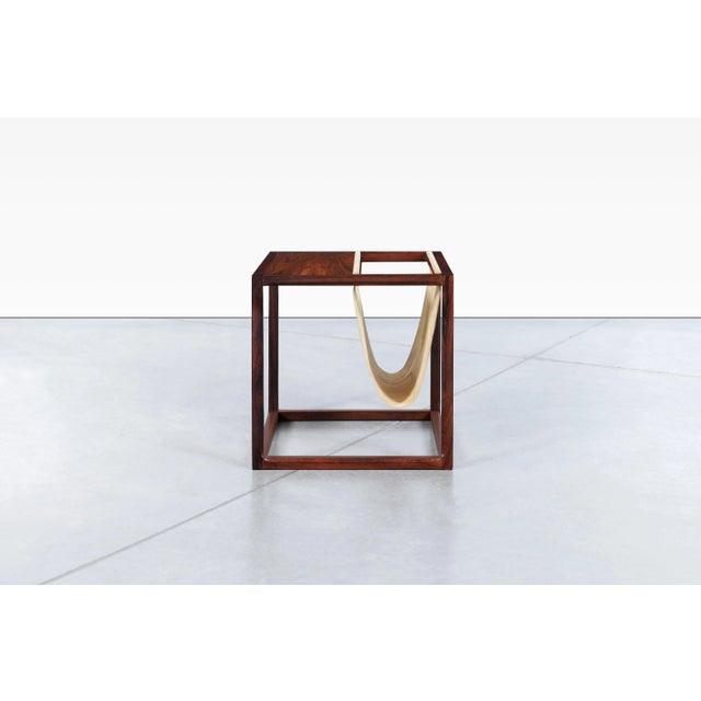 Mid-Century Modern Danish Modern Brazilian Rosewood Magazine Rack by Kai Kristiansen For Sale - Image 3 of 10