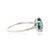 Metal Modern Chic 2.71ct Blue Topaz Diamond Clover Statement Ring in 14k Gold Size 7 For Sale - Image 7 of 16