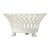 Antique French Porcelain Basket Fruit Bowl With Lion Paw Feet Lattice For Sale