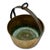 Metal Unusual Mid 1800s Antique Heavy Brass & Hand Wrought Iron Fireplace Hearth Hanging Cooking Pot For Sale - Image 7 of 18