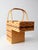 Wood Vintage Splint Weave Stair Basket For Sale - Image 7 of 12