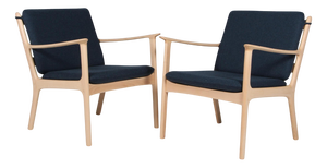 Beech Lounge Chair Model Pj112 attributed to Ole Wanscher, 1960s