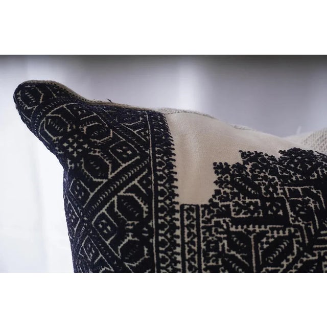 This pair of custom decorative pillows features fabric by Schumacher, known for its exceptional quality and timeless...