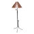 Fritz Scholder Handmade Copper + Iron Floor Lamp For Sale