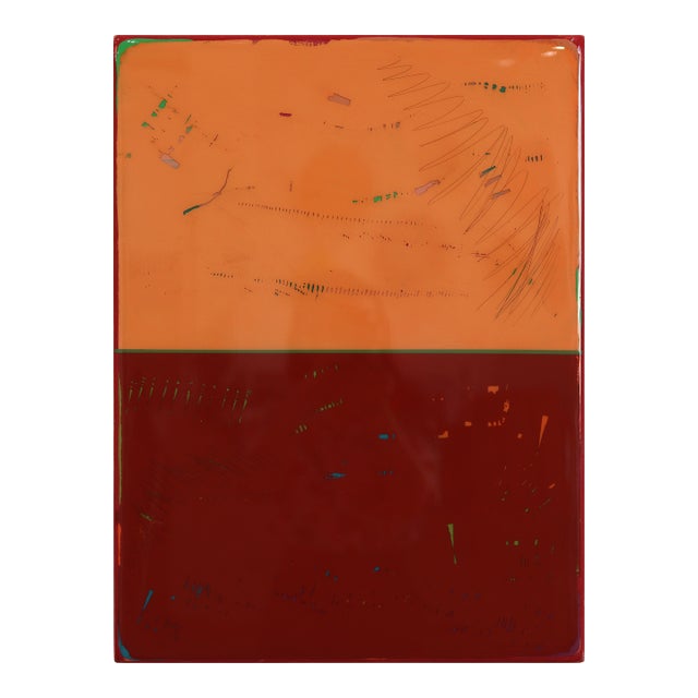 Double Vision 76 - Original Contemporary Minimalist Abstract Mixed Media Painting by Ricky Hunt For Sale