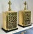 1980s Art Deco Sarreid Lacquered Brass Lattice Table Lamps – a Pair For Sale In Detroit - Image 6 of 11
