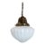 Art Deco Milk Glass Pendant Light For Sale