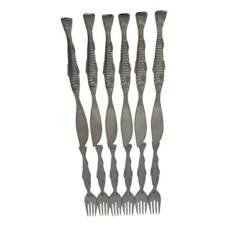 Mid-Century Cromargan Form 2500 Fish Cutlery from WMF, 1960s, Set of 12 For Sale