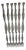 Mid-Century Cromargan Form 2500 Fish Cutlery from WMF, 1960s, Set of 12 For Sale