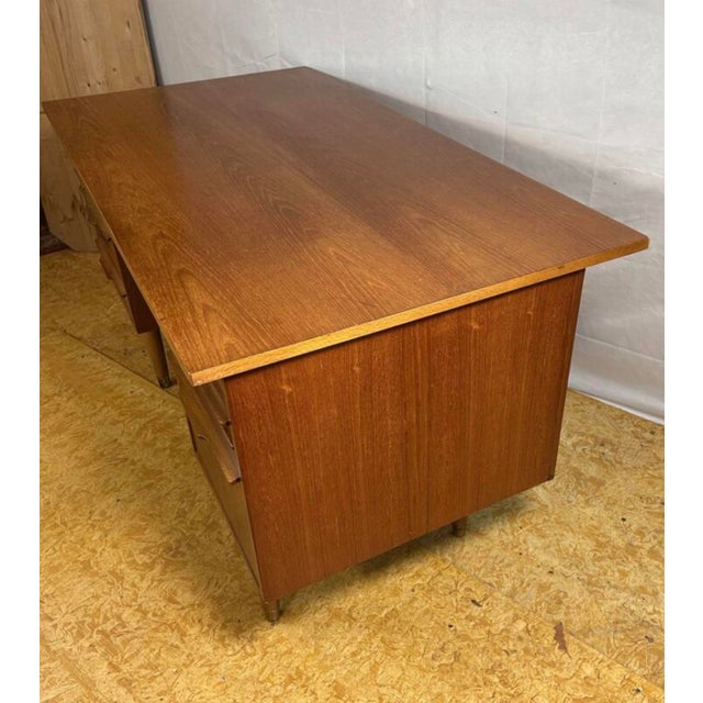 Mid-Century Danish Teak Desk, 1960s For Sale - Image 11 of 14