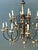 Vintage Gilt Wood and Metal Twelve-Light Chandelier For Sale - Image 11 of 12