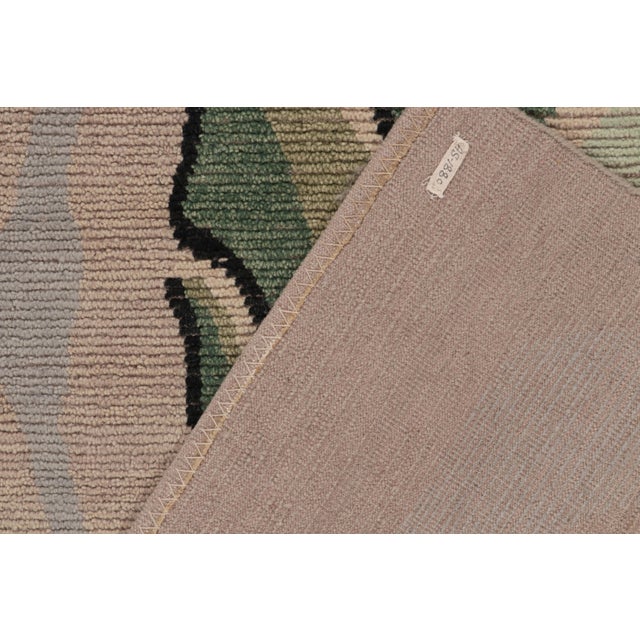 Rug & Kilim’s Scandinavian style rug in Beige, Multicolor Floral pattern by Rug & Kilim - 8x10 For Sale In New York - Image 6 of 6