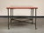 Midcentury Bronze and Red Lacquer 2-Piece Dining Table on Casters For Sale - Image 4 of 12