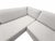 Rh Modena Track Arm Left-Arm Bench-Cushion L-Sectional – Perennials Performance Textured Linen Weave in Mist For Sale - Image 13 of 18