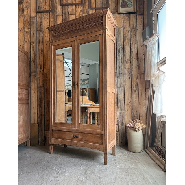 Antique Louis XVI Style Wardrobe, 1890s For Sale - Image 6 of 14