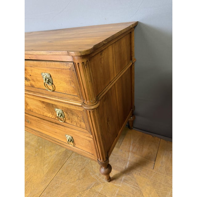 Louis XVI Chest of Drawers in Light Walnut For Sale - Image 3 of 9