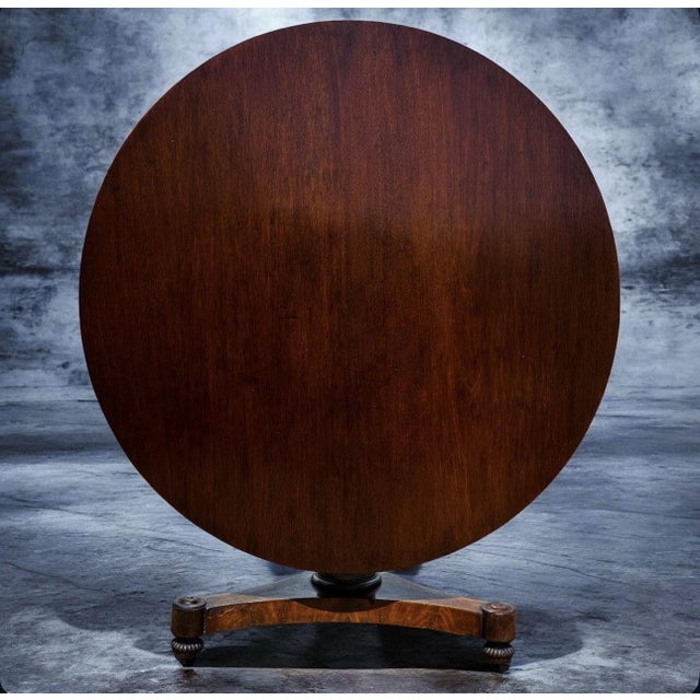 Regency Mahogany Mahogany Tilt Top Dining Table. For Sale - Image 16 of 16