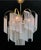 1980s Italian Murano White Milk Glass Waterfall Chandelier For Sale - Image 9 of 10