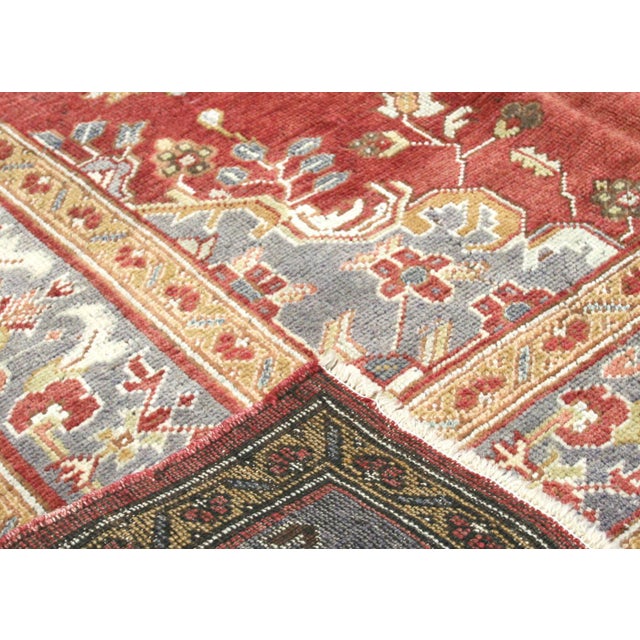 1960s Turkish Oushak Rug For Sale - Image 4 of 6