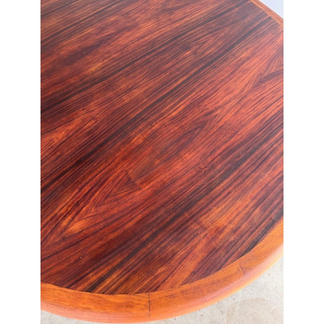 Wood Danish Mid-Century Rosewood Extendable Dining Table by Ansager Møbler With Two Leaves For Sale - Image 7 of 12