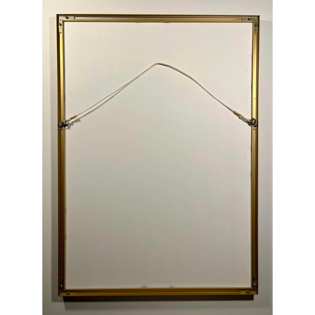 Paper Vintage Yossi Stern Israeli Artist Limited Edition Lithograph Matted & Framed Signed For Sale - Image 7 of 7