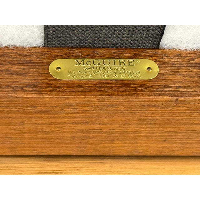 McGuire Furniture Cathedral Three Seater Sofa, Vintage For Sale - Image 11 of 12