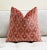 The spiced coral velvet pillow cover brings warmth with its rich red-orange hue. Its jacquard design showcases delicate...