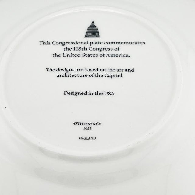 Tiffany & Co. Congressional Eagle Plate, 118th Congress Commemorative, 2023 For Sale In Oklahoma City - Image 6 of 10