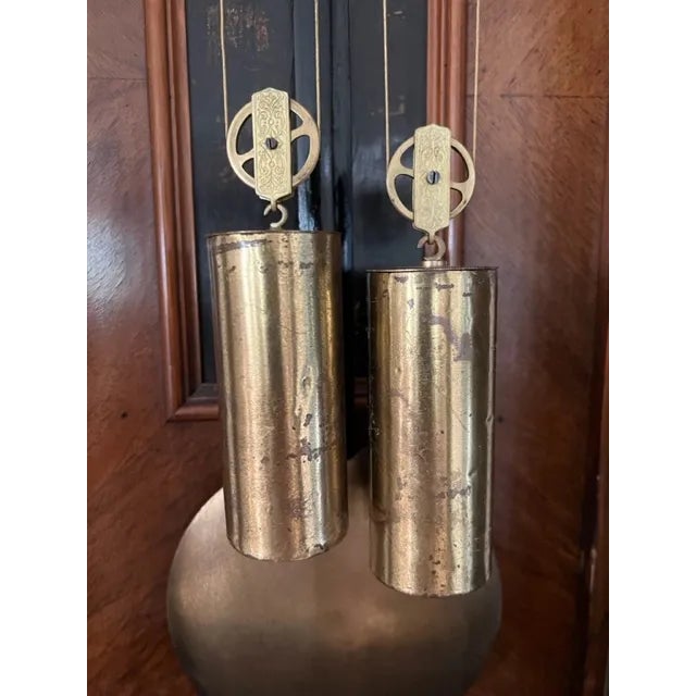 Biedermeier 19th Century 2 Weight Biedermeier Regulator Wall Clock For Sale - Image 3 of 12