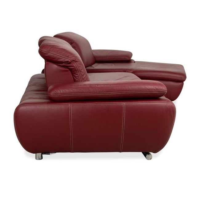 Clair Corner Sofa in Bordeaux Leather from Mondo For Sale - Image 14 of 17