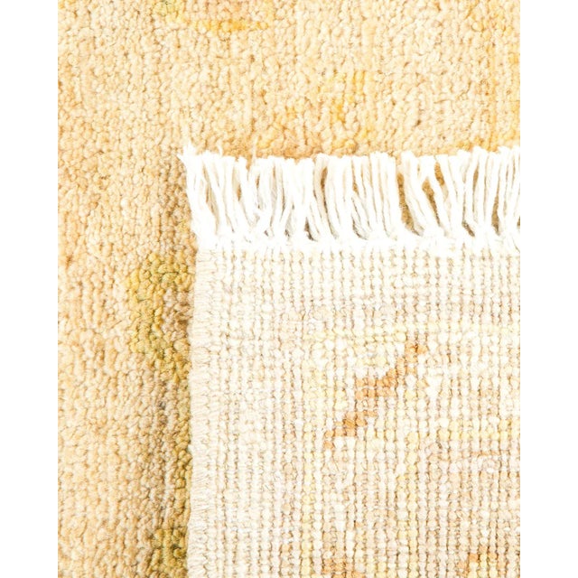 1990s Vintage Tribal Hand Knotted Wool Area Rug, Sand - 6'3" X 9'6" For Sale - Image 5 of 9