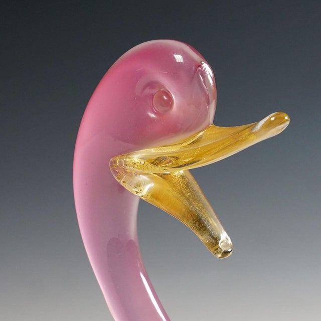 Mid-Century Modern Archimede Seguso Alabastro Art Glass Duck, Murano Italy 1950s For Sale - Image 3 of 6