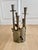 Metal 1970s Italian Brutalist Gilded Pewter 5-Arm Candelabra /Sculpture – Prof. Ceccherini For Sale - Image 7 of 12