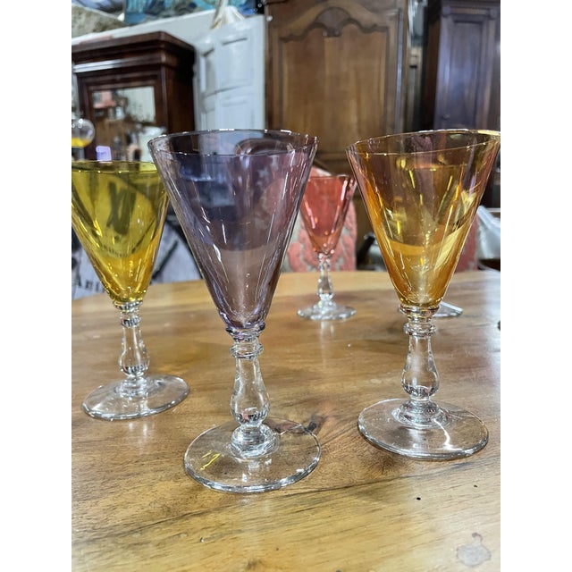 1950s Vintage Hungarian Crystal Glasses, 1958, Set of 6 For Sale - Image 5 of 12