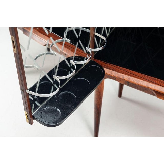 Bar Cabinet in Rosewood by Illum Wikkelso for C. F. Christensen, Denmark, 1960 For Sale - Image 9 of 18