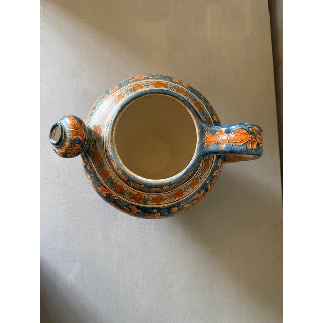 Early 20th Century Biagioli Gubbio Italian Lustre Maiolica Jug Featuring a Griffin For Sale In Monterey, CA - Image 6 of 7