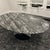 This is a Knoll Saarinen Dining Table in black Portoro marble. An authentic example of Eero Saarinen’s iconic mid-century...