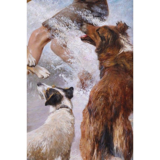Arthur Wardle, Large British Animal & Coastal, Oil Painting For Sale - Image 4 of 9