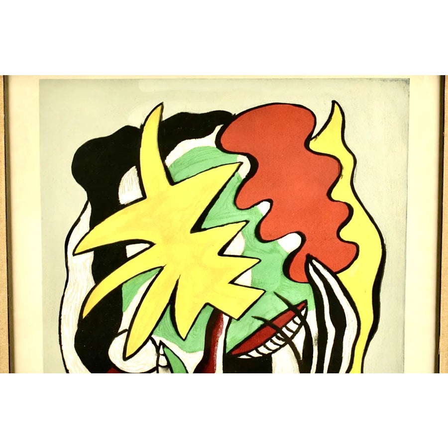 Fernand Leger Composition Aux Dominos Lithograph | Chairish