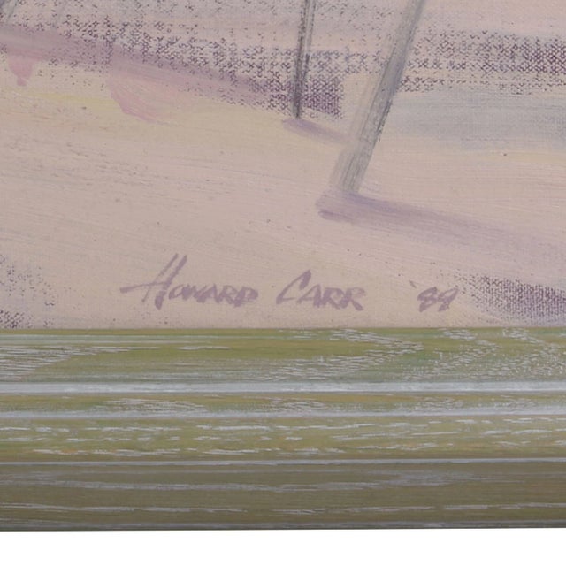 Howard Carr High Road Hill Oil Painting, Framed For Sale - Image 4 of 6