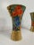 Italian Art Deco Flowers Painted Ceramic Vases, 1940s, Set of 2 For Sale - Image 6 of 10