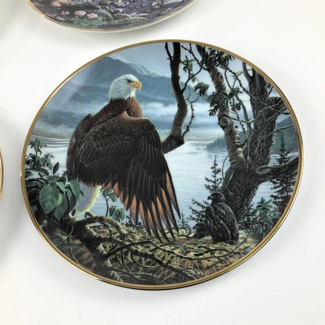 Never used and in gift giving condition to the lover of wildlife. This bald eagle series is made using the paintings of...
