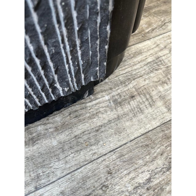 A Pair of Postmodern Marble Pedestals. Circa 1980s For Sale - Image 11 of 12