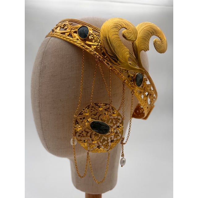 Gasby Crown in the Art Nouveau Style, Signed St. Louis Paris For Sale - Image 12 of 12