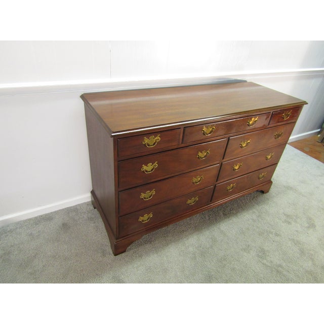 Item 87249: Kittinger Charterhouse solid mahogany dresser. Age: 1980's. Details: Dovetailed drawers. Measurements: 60"...