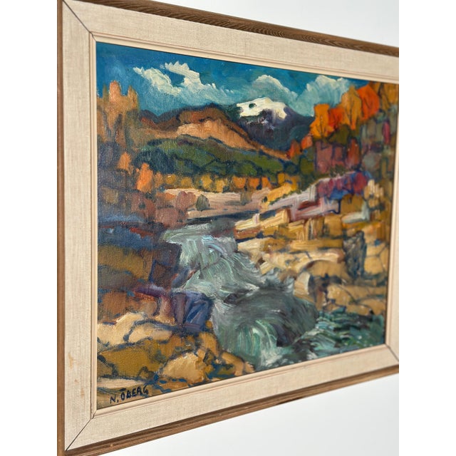 Nils Öberg, Autumn, Offerdalsfjällen Jämtland, 1960s, Oil on Canvas, Framed For Sale - Image 11 of 16