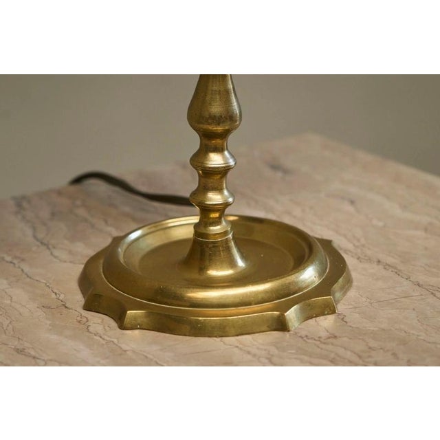 French Rooster Table Lamp in Brass and Rattan from Le Coq dOr, 1960s For Sale - Image 12 of 14