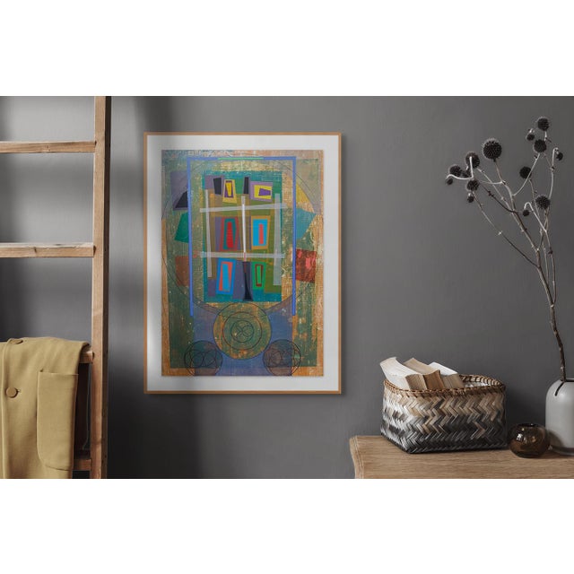 Colour pencil, acrylic paint, modelling paste, and oil paint on paper Edition: Unique. Unframed. Although the initial...